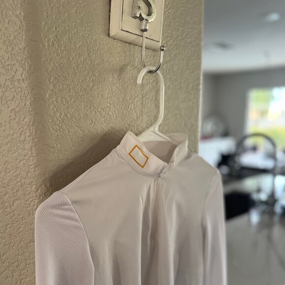 Rider's Gene (RG) Equestrian Competition Long Sleeve White - Women's XS - Picture 1 of 5